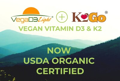 VEGADELIGHT and K2GO Now USDA Organic Certified