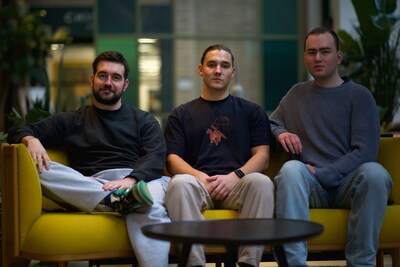 TRAX Founders. Left to right: Tom Stuart, Ollie Francis, Henry Wilson