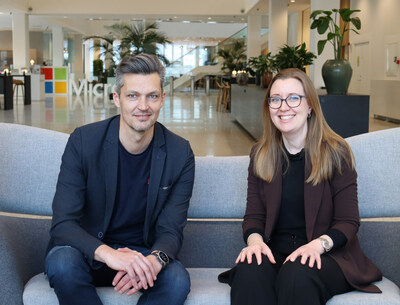 Rasmus Holst, CEO of LMS365, and Julie Nadelmann, ISV Lead, Microsoft Global Partner Solutions.