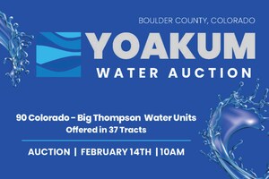 186 Water Units of the Colorado-Big Thompson Project (C-BT) Head to Auction in February 2024 via Hall and Hall Auctions