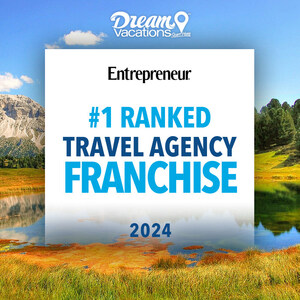 Dream Vacations Recognized as Best Travel Agency Franchise In Entrepreneur Magazine's Highly Competitive Franchise 500®