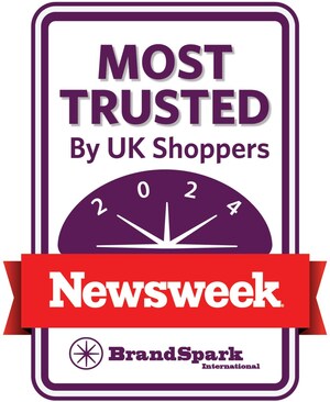 Newsweek and BrandSpark International announce the 2024, 100% consumer-voted Most Trusted consumer product, retail, and services brands in the UK as voted by UK shoppers