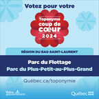 Toponymes coups de cœur 2024 - Les noms Parc du Flottage et Parc du Plus-Petit-au-Plus-Grand de la région du Bas-Saint-Laurent sont en lice pour remporter le titre de Toponyme coup de foudre du public!