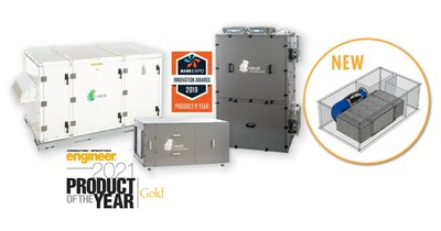 enVerid Systems’ family of award winning HVAC Load Reduction modules, including the new HLR 100C.