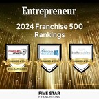 Five Star Franchising brands ranked among the top franchises in Entrepreneur Magazine's highly competitive Franchise 500®