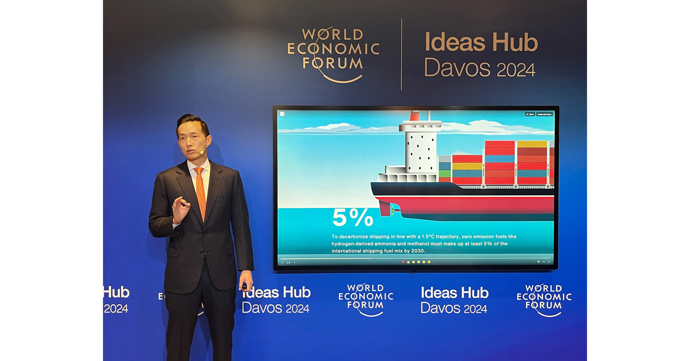 Hanwha Vice Chairman Dong Kwan Kim Unveils Vision for Decarbonization of Shipping at Davos 2024 - Vimarsana News