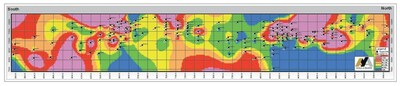 Figure 2 – Longitudinal View of Boumadine Main Zone (CNW Group/Aya Gold & Silver Inc)