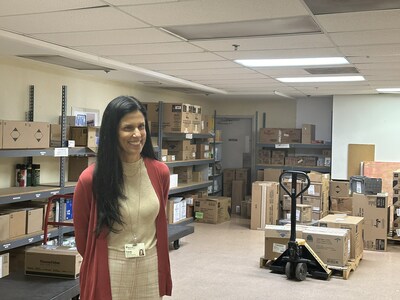 Tracey Kaly envisions this storage space transformed into a calming place for patients at BayCare's behavioral health urgent care slated to open later this year.