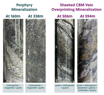 Figure 2: Core Photo Highlights from Drill Hole TRC-2 (CNW Group/Collective Mining Ltd.)