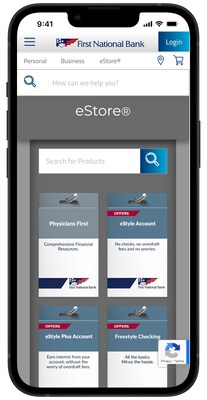 eStore® is FNB's award-winning, retail-oriented banking experience where customers can shop for products and services, open accounts, apply for loans, schedule an appointment and access financial education resources via their mobile device through FNB Direct, on a computer or in a branch.