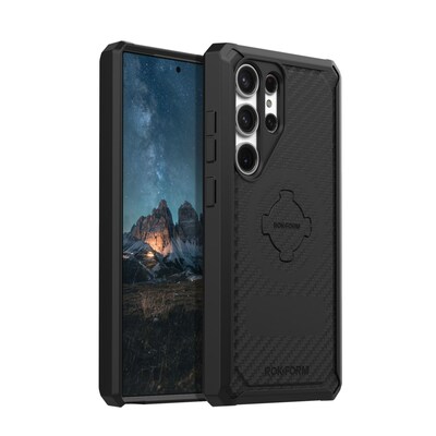 ROKFORM's Rugged Case for the Samsung Galaxy S24 offers 3x the magnetic hold on any magnetic surface in a sleek, slip-free design with unmatched durability and six-foot, military-grade drop protection.