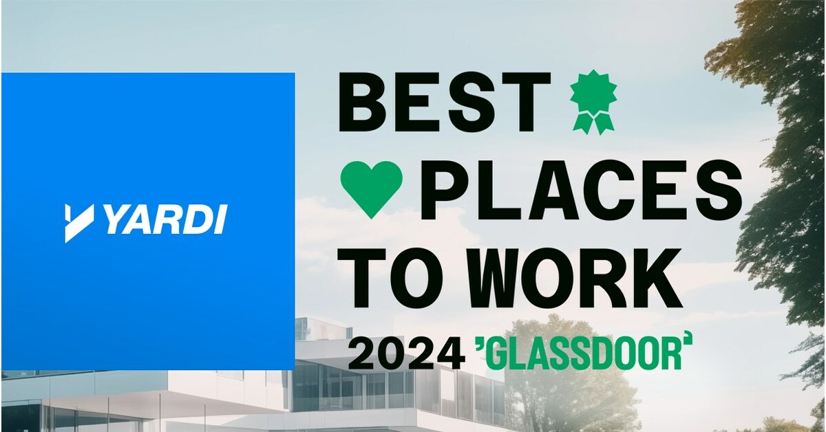 Yardi Honored as One of the Best Places to Work in 2024, its Fourth Glassdoor Employees' Choice