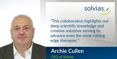 Archie Cullen, CEO of Solvias, commenting on the collaboration between Vertex Pharmaceuticals and Solvias regarding CASGEVY