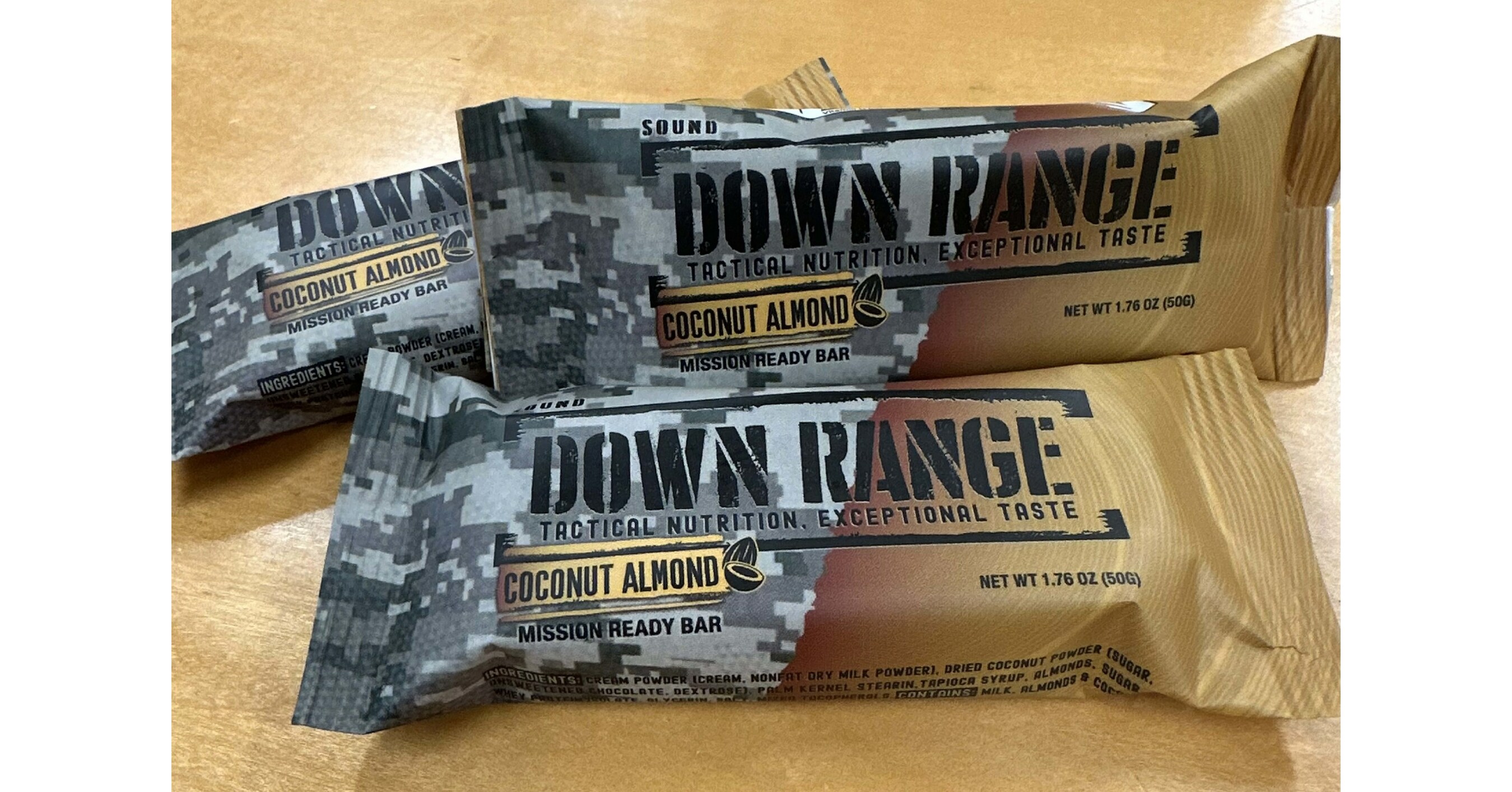 SOUND Foods Debuts DOWN RANGE Mission Ready Bars at SHOT Show Announcing Partnerships with S.O. Tech Tactical and Bridgford Foods