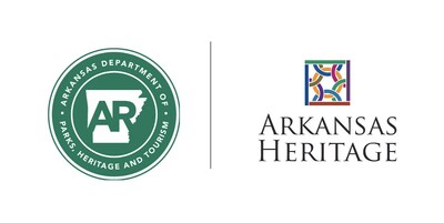 Arkansas Heritage Logo with Arkansas Department of Parks, Heritage and Tourism Logo