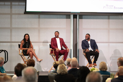 Alexis Belton, Jalen Rose, and Hubert Payne participated in the interactive panel discussion moderated by United Charitable CEO Julia Healey.