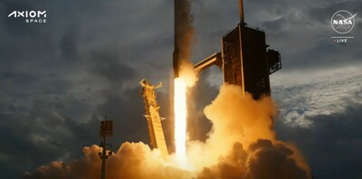Axiom Mission 3 (Ax-3), the third all private astronaut mission to the International Space Station, lifts off at 4:49 p.m. EST on Thursday, Jan. 18, from Launch Complex 39A at NASA’s Kennedy Space Center in Florida. Photo Credit: NASA