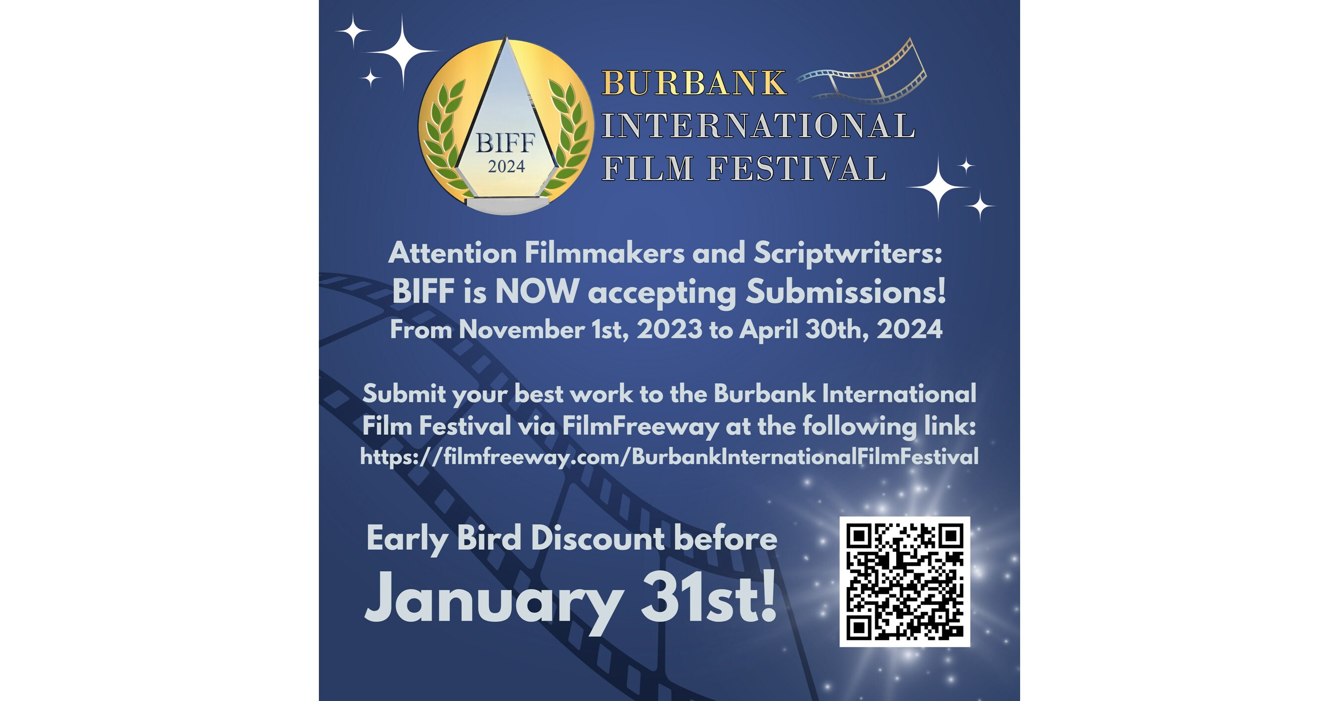 Burbank Film Festival Announces 2024 Dates, Now Accepting Submissions