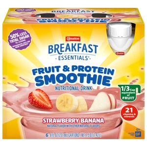 Carnation Breakfast Essentials® Brings the First Fruit & Protein Smoothie Nutritional Drink to the Breakfast Aisle