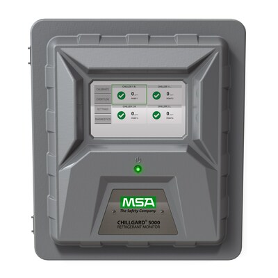 Providing 24/7 remote leak monitoring and data analytics, the MSA Chillgard® 5000 Monitor is an aspirated detection system offering solutions for the HVAC market.