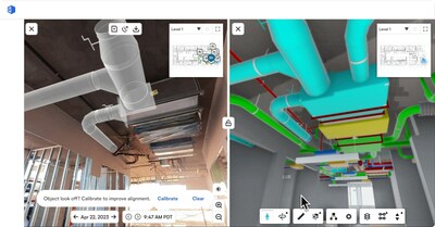 OpenSpace BIM+ : Analyze and navigate BIM models with overlay feature to know what was installed and if it was done to plan