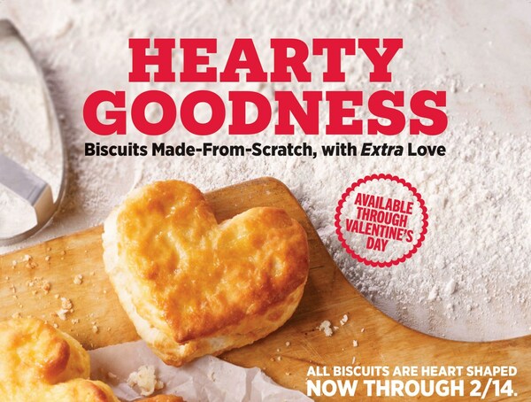 Heart Shaped Biscuits available Feb. 1-14