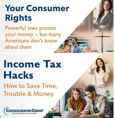 Consolidated Credit hosts free monthly webinars in English on the second and third Wednesday of every month. Join us for tax information, and learn about your consumer rights and vacation planning.