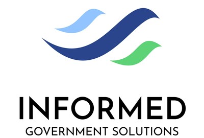 Logo for Informed Government Solutions, a joint venture between Informed XP and Cadmus that provides transformative solutions focusing on accessibility and inclusivity in the commercial and government sectors