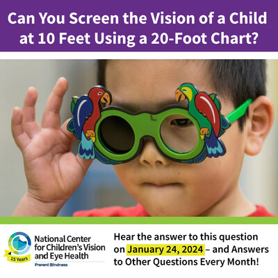 NCCVEH to host free "Happy Half-hours" offering discussions on a variety of children's vision and eye health topics.