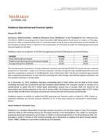 ShaMaran Operational and Financial Update