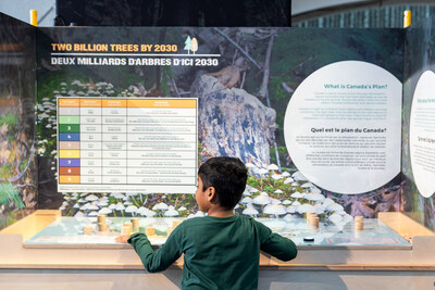 At Our Climate Quest, visitors will learn about climate science and the positive actions that can be made at home, at school and in communities towards a more sustainable future. The interactive exhibition is on now until April 9, 2024 at the Ontario Science Centre. (CNW Group/Ontario Science Centre (Only Use For Wire, Monitoring and Database))
