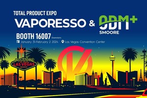 VAPORESSO et SMOORE ODM+ s'associent pour la première fois à la Total Product Expo de Las Vegas