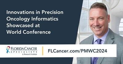 Florida Cancer Specialists & Research Institute, LLC (FCS) Senior Vice President & Data Officer Trevor Heritage, PhD will present learnings from innovative precision oncology applications at the Precision Medicine World Conference 2024 in Santa Clara, CA.