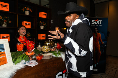 2024 Best Actor Oscar nominee for Rustin, Colman Domingo, stops by the SIXT Candy Bar at The Hollywood Reporter Festival Studio at Park City rocking a signature black cowboy hat. SIXT is bringing its premium car rental experience to Sundance Film Festival-goers with the opening of its new Salt Lake City International Airport branch as part of its ongoing U.S. expansion. A sweet pairing!