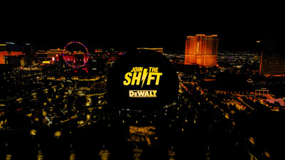 DEWALT themed Sphere activation will run throughout the duration of World of Concrete