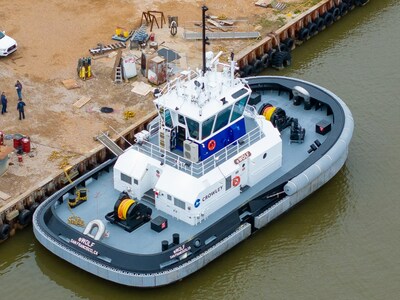 The eWolf is the first fully electric ship assist harbor tug in the U.S.