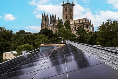 Solar Solution used Silfab Solar Elite panels at the National Cathedral Close installation.