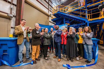 Republic Services and local community leaders celebrate the grand opening of the Salt River Recycling Center.