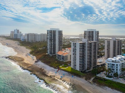 The North East corner unit, located at 4200 North Ocean Dr., 1, 1101 Singer Island, FL, 33404, priced at $1,000,000 - proceeds after taxes donated to build a homeless shelter.