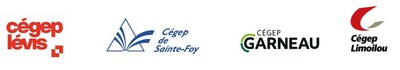 Logos Cgep Lvis, Cgep de Sainte-Foy, Cgep Garneau, Cgep Limoilou (Groupe CNW/Cgep Limoilou)