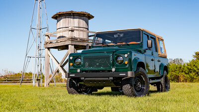 The new one-of-a-kind Project Kalorado Classic Defender 110, by ECD Auto Design, boasting a powerful GM 6.2 L V8 engine is ready to take on any adventure.