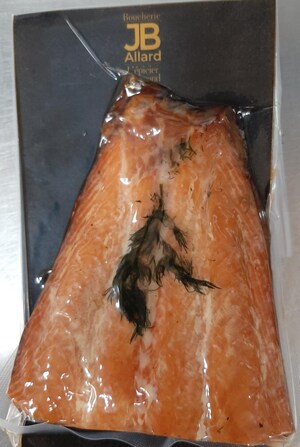 Absence d'informations nécessaires à la consommation sécuritaire de saumon fumé préparé et vendu par l'entreprise Boucherie JB Allard inc.