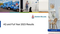 The Sherwin-Williams Company Reports 2023 Year-End and Fourth Quarter Financial Results