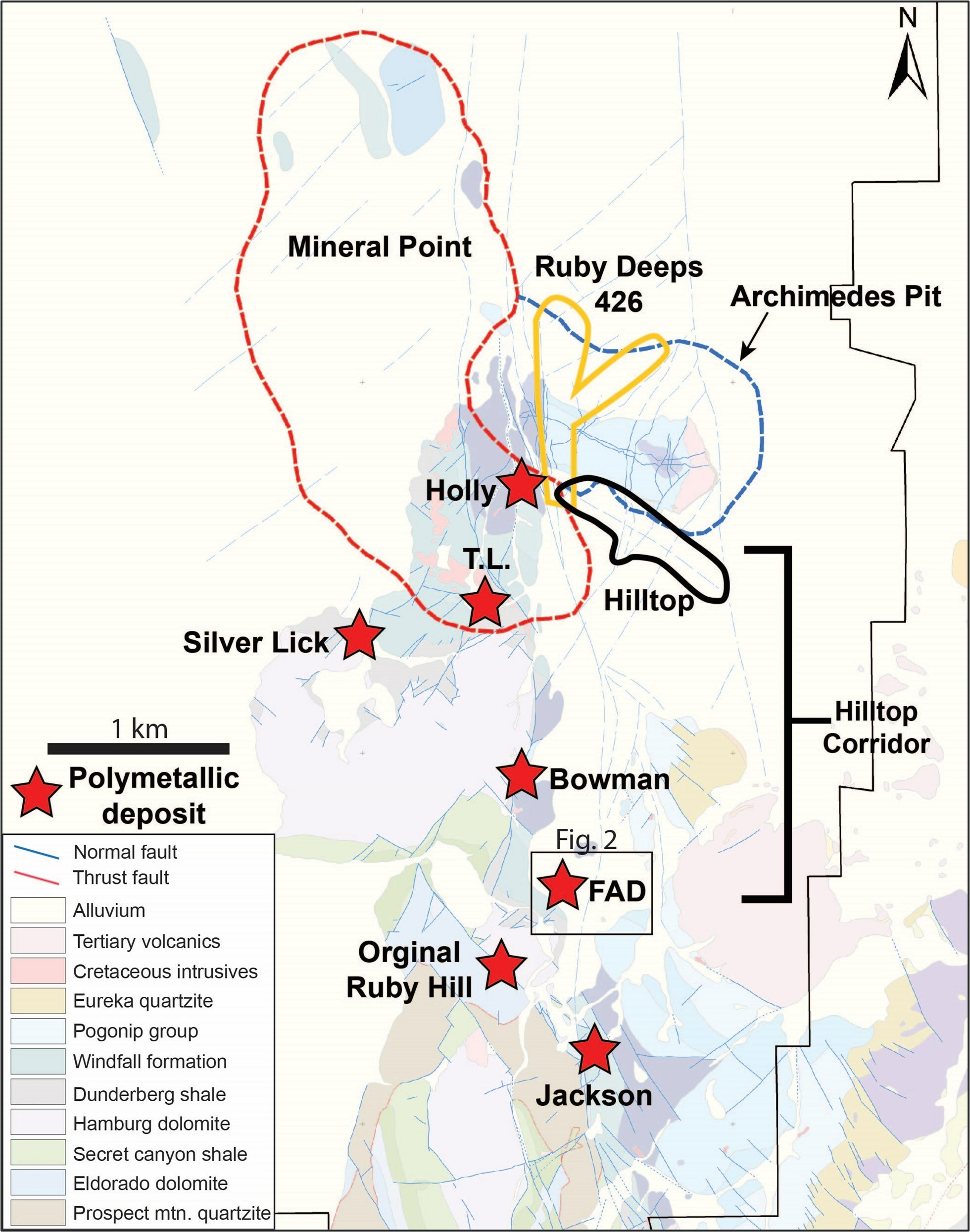 Figure 1 – i-80 Ruby Hill Property Geology (CNW Group/i-80 Gold Corp) Figure 1 – i-80 Ruby Hill Property Geology (CNW Group/i-80 Gold Corp)