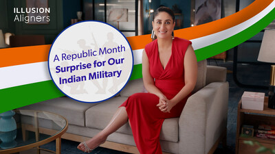 Kareena Kapoor Khan Unveils a Republic Month Smiling Surprise for Our Indian Military from Illusion Aligners
