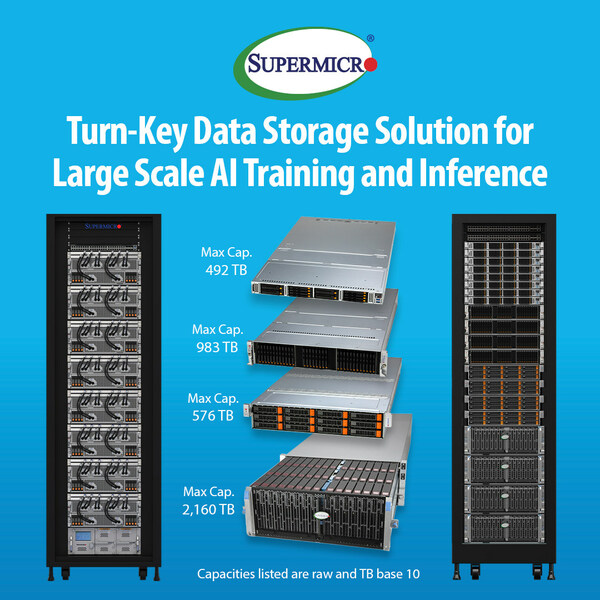 Turn-Key Data Storage Solution for Large Scale AI Training and Inference