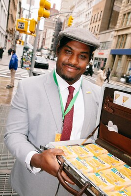 Lionel Boyce as Daiya's first Fromage Forgery Salesman on Canal Street in NYC