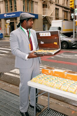Lionel Boyce as Daiya's first Fromage Forgery Salesman, an overzealous rookie looking for people to pitch