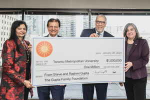The Gupta Family Donates $1 million to Ted Rogers School of Management at Toronto Metropolitan University