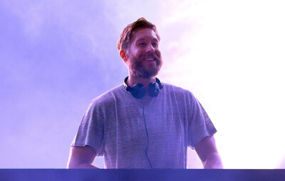HALLANDALE, FLORIDA - JANUARY 27: Calvin Harris performs at the 2024 Pegasus World Cup Presented By Baccarat at Gulfstream Park on January 27, 2024 in Hallandale, Florida. (Photo by Alexander Tamargo/Getty Images for 1/ST)
